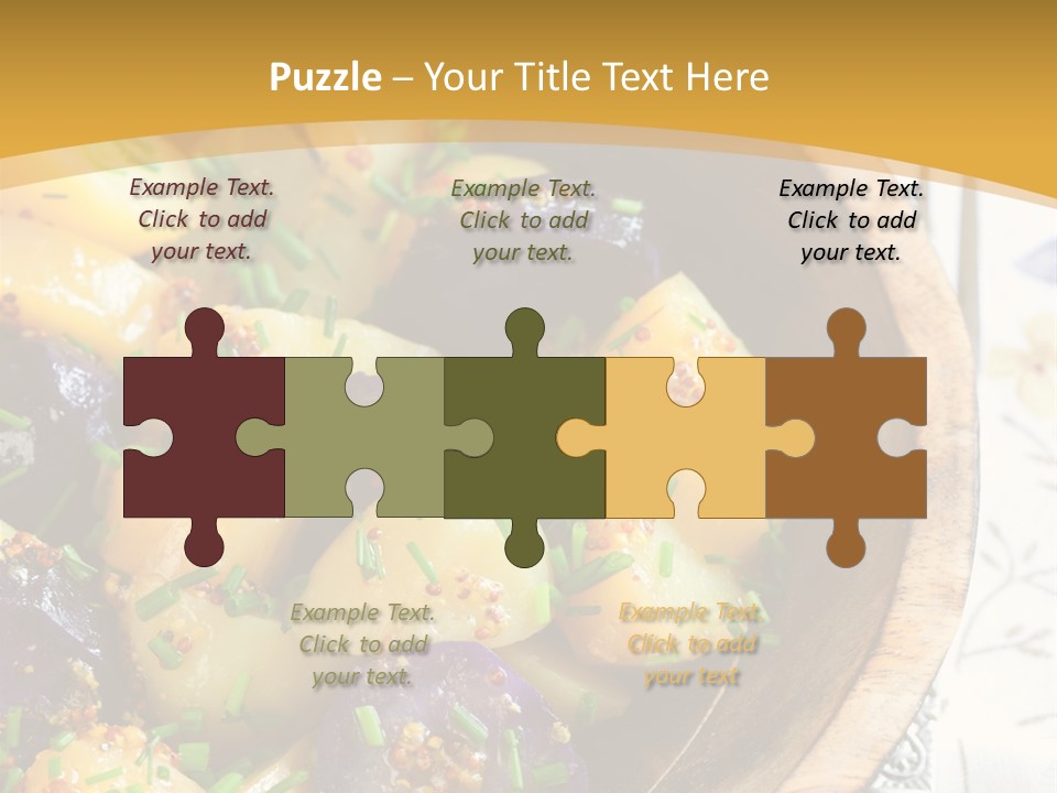 Sauce Vegetarian Variation PowerPoint Template