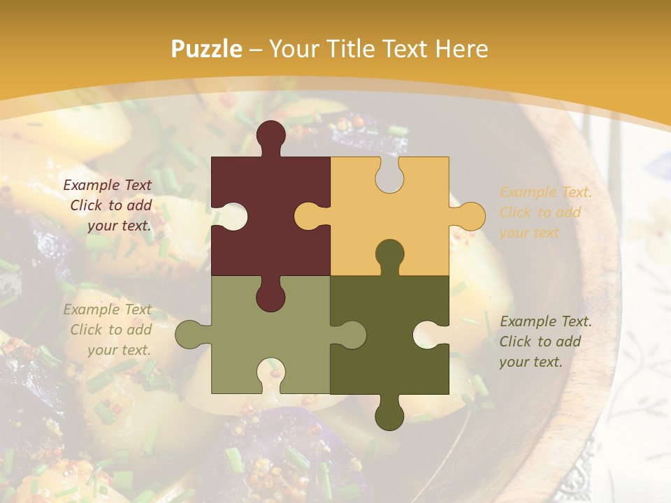 Sauce Vegetarian Variation PowerPoint Template