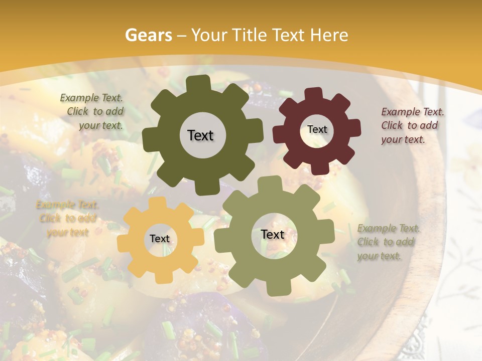 Sauce Vegetarian Variation PowerPoint Template