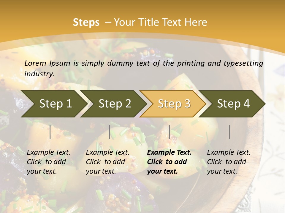 Sauce Vegetarian Variation PowerPoint Template