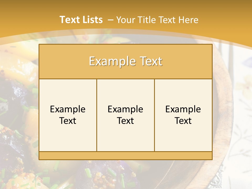 Sauce Vegetarian Variation PowerPoint Template