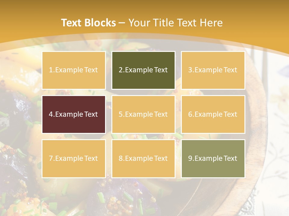 Sauce Vegetarian Variation PowerPoint Template