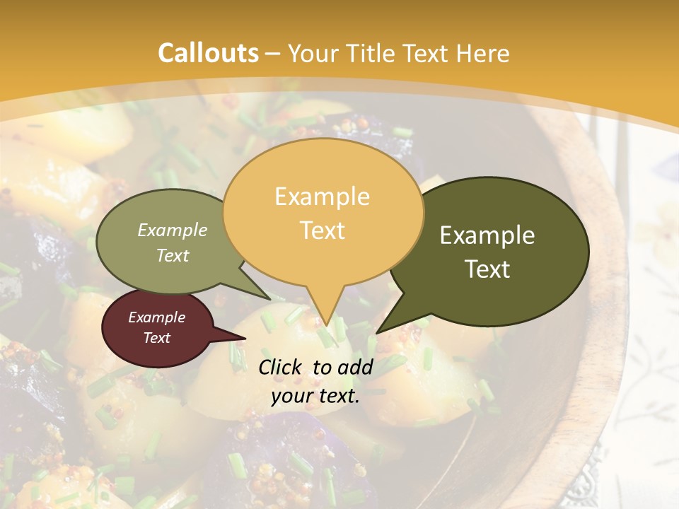Sauce Vegetarian Variation PowerPoint Template