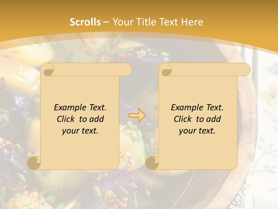 Sauce Vegetarian Variation PowerPoint Template