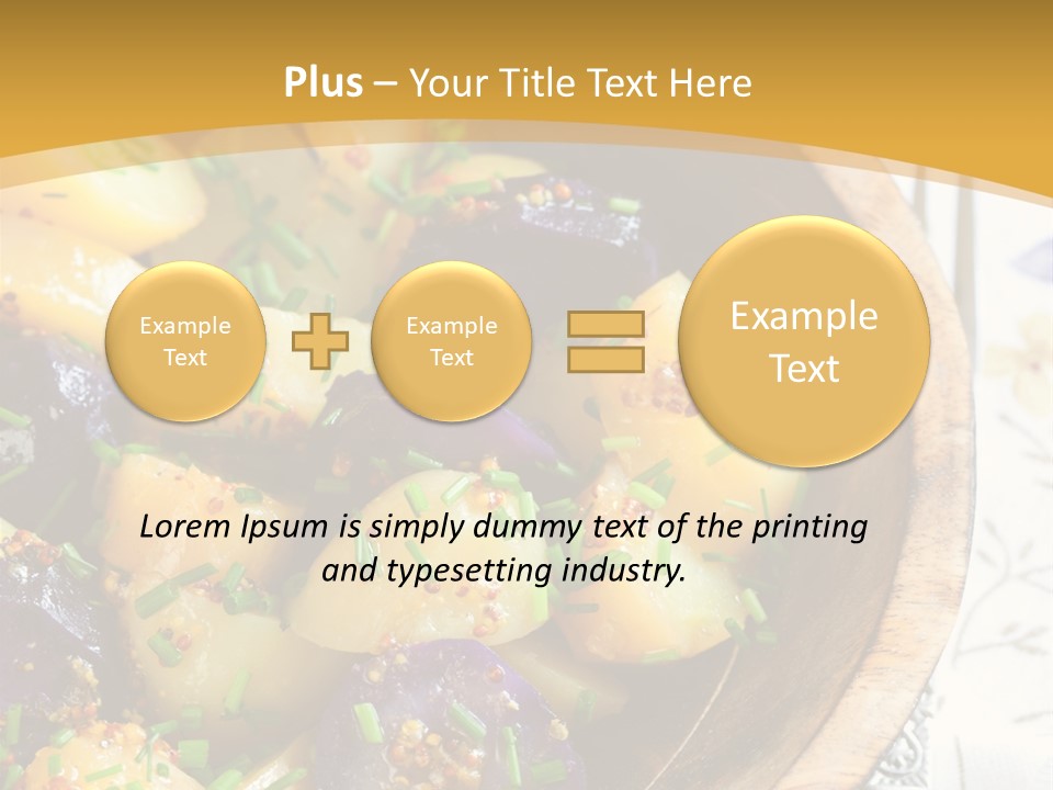 Sauce Vegetarian Variation PowerPoint Template