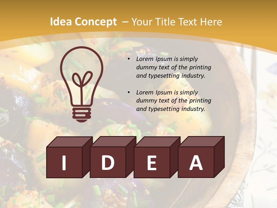 Sauce Vegetarian Variation PowerPoint Template