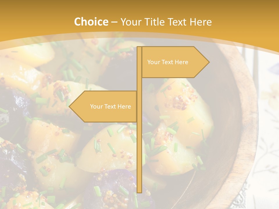 Sauce Vegetarian Variation PowerPoint Template