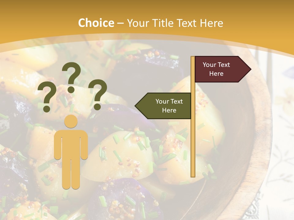 Sauce Vegetarian Variation PowerPoint Template