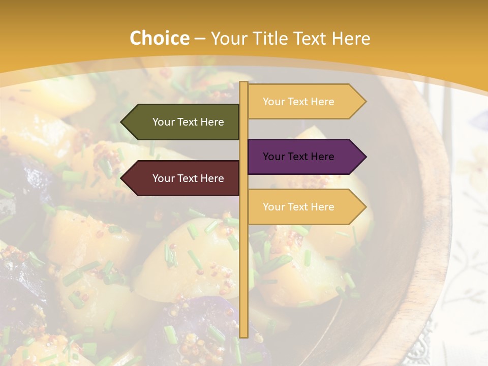 Sauce Vegetarian Variation PowerPoint Template