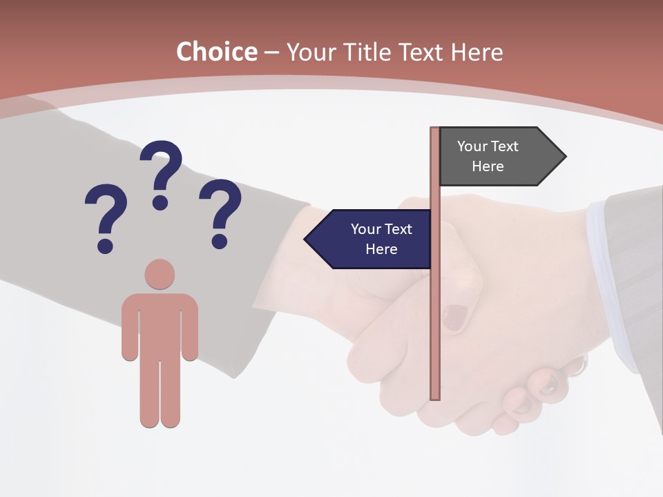 Paper Men Decisions PowerPoint Template