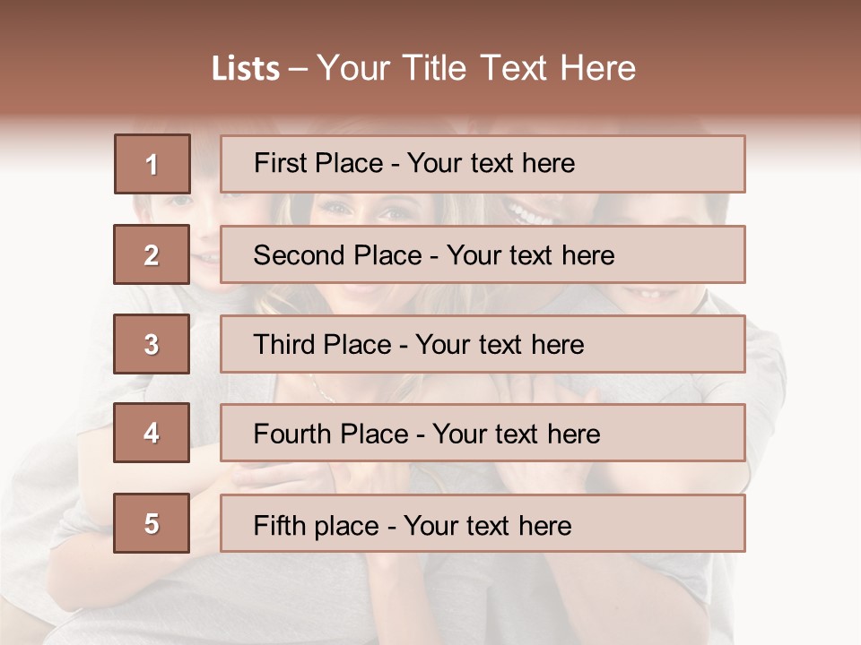 Kid Woman Mom PowerPoint Template