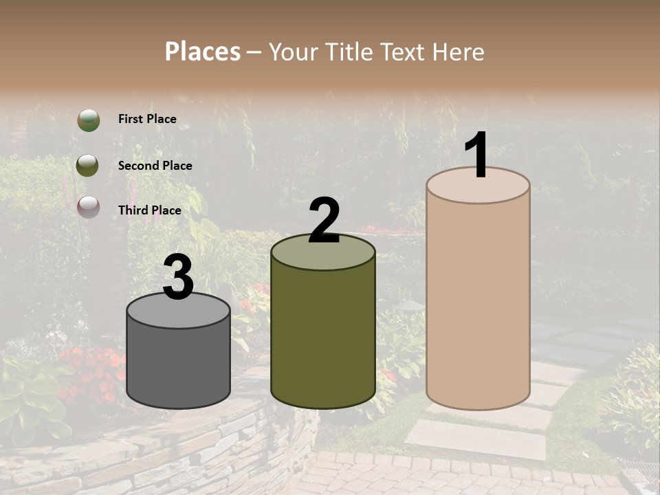 Summer Pathway Green PowerPoint Template