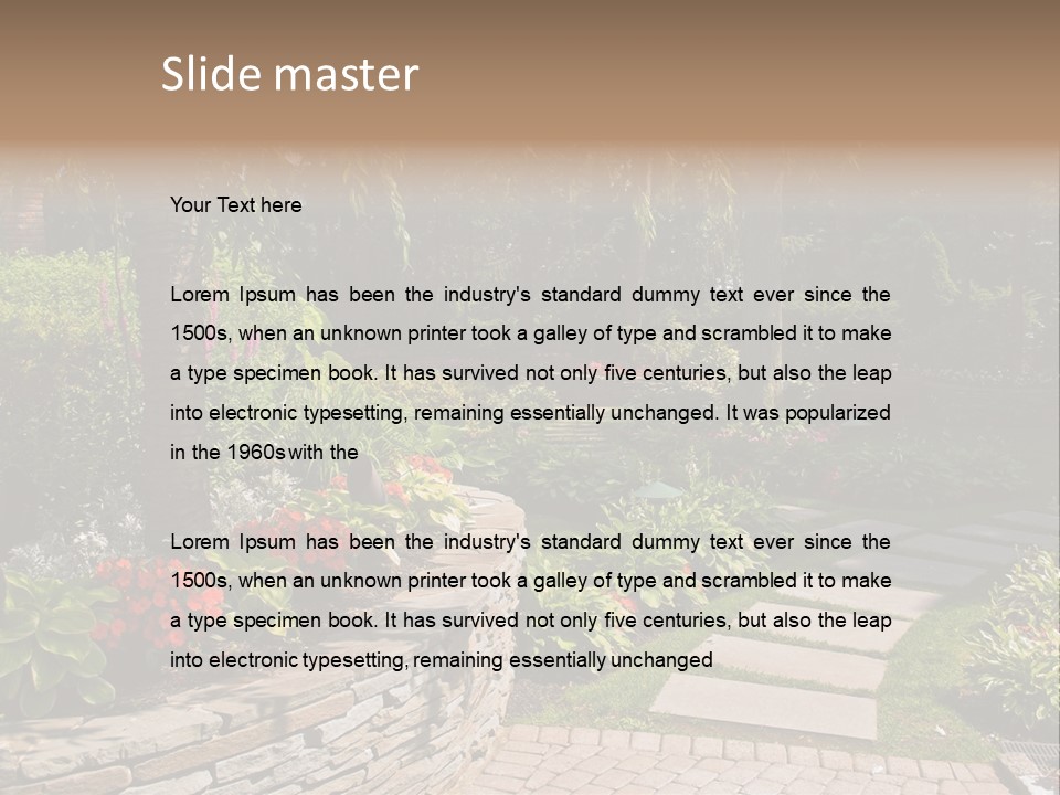 Summer Pathway Green PowerPoint Template