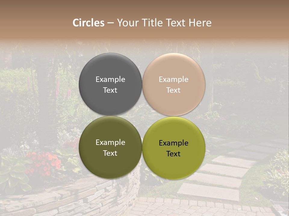 Summer Pathway Green PowerPoint Template