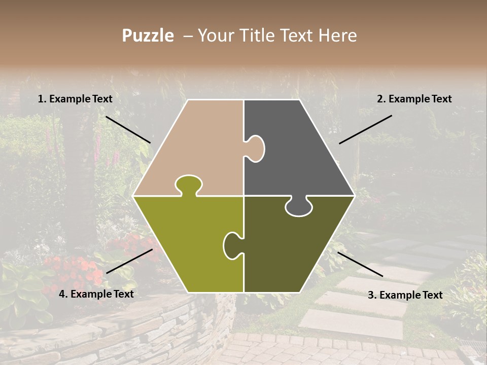 Summer Pathway Green PowerPoint Template