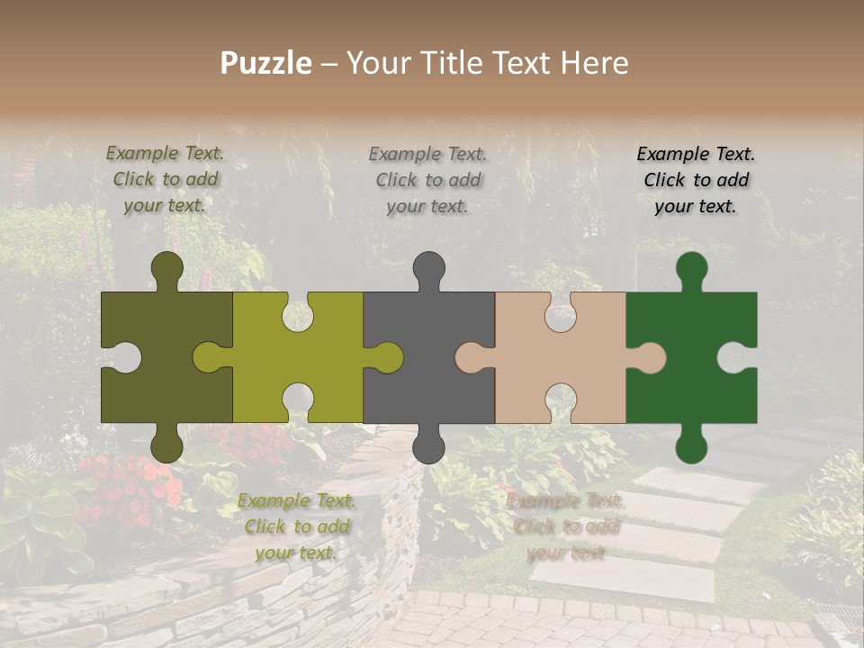 Summer Pathway Green PowerPoint Template