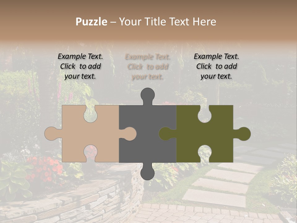 Summer Pathway Green PowerPoint Template