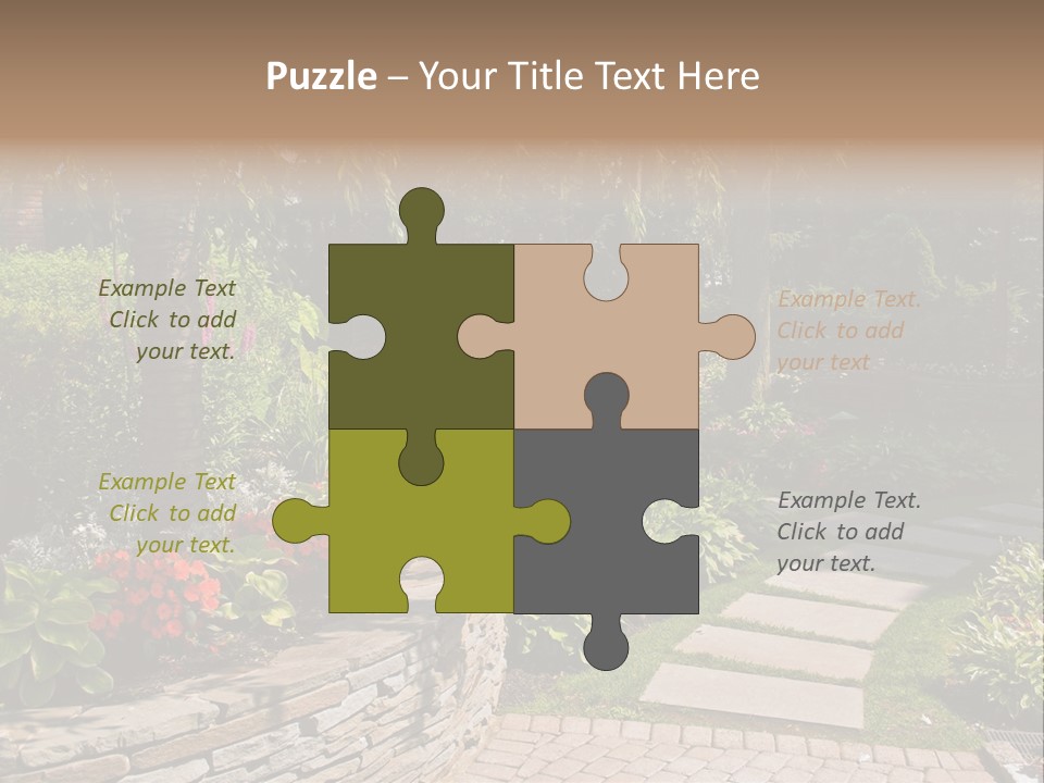 Summer Pathway Green PowerPoint Template