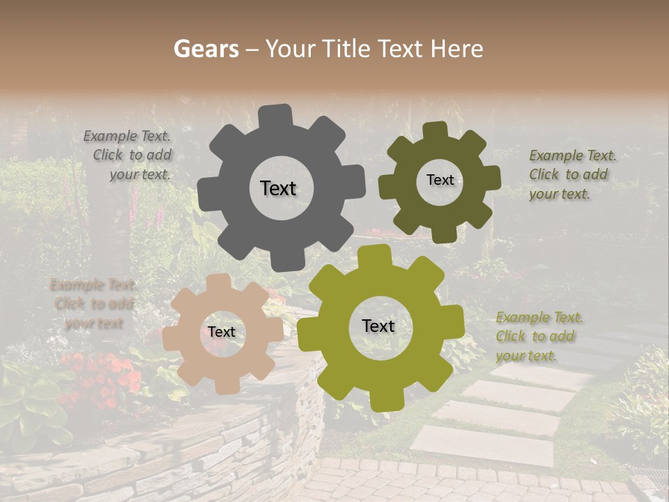 Summer Pathway Green PowerPoint Template