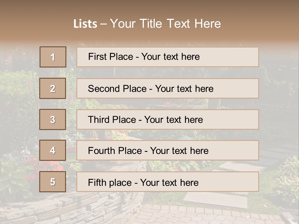 Summer Pathway Green PowerPoint Template