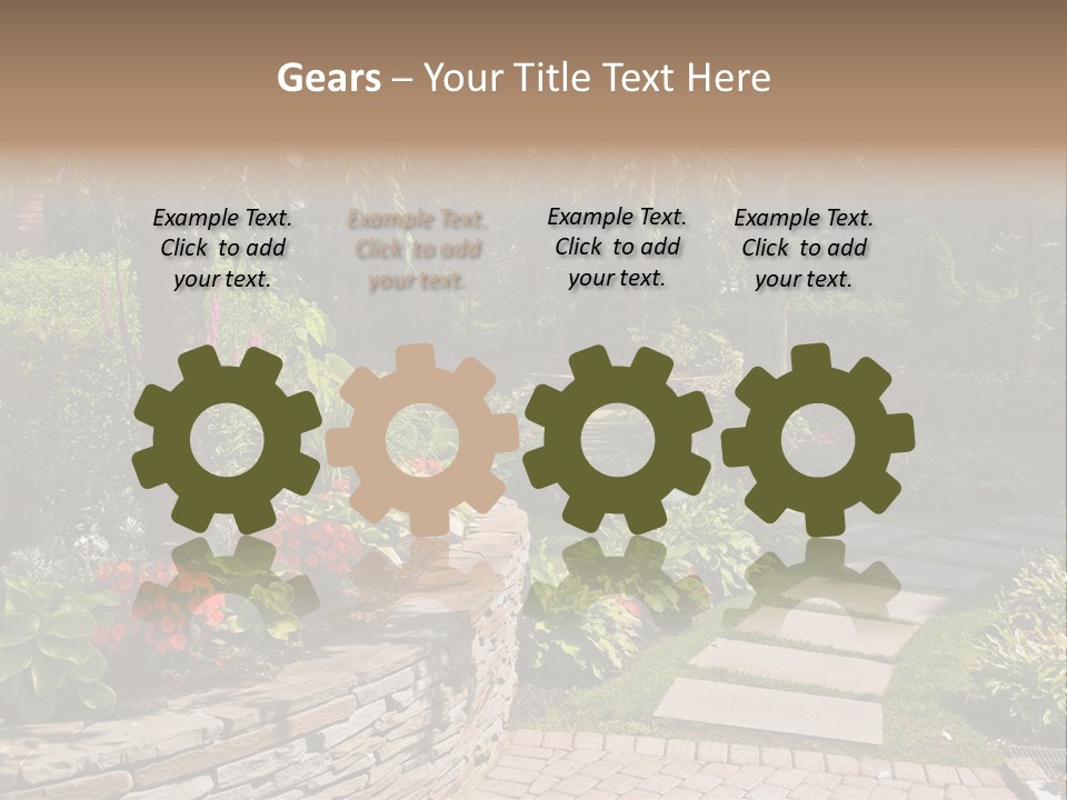 Summer Pathway Green PowerPoint Template