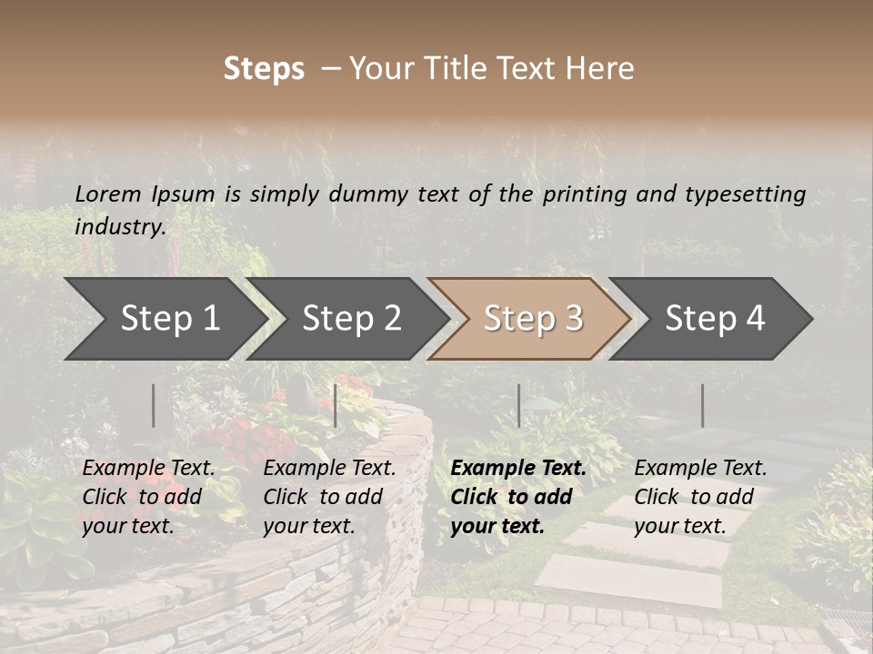 Summer Pathway Green PowerPoint Template
