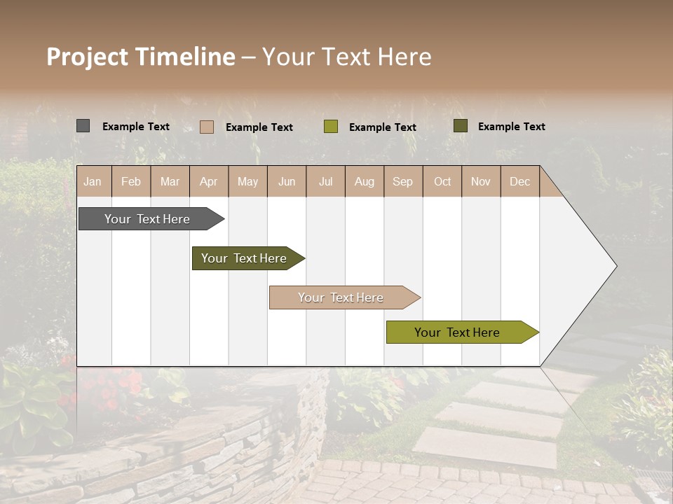 Summer Pathway Green PowerPoint Template