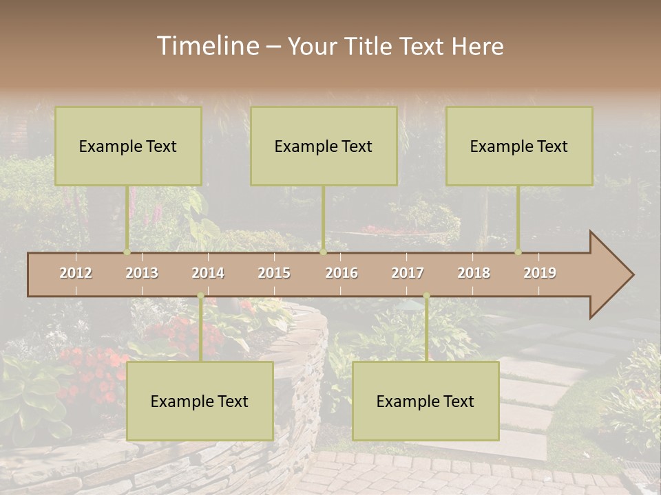 Summer Pathway Green PowerPoint Template