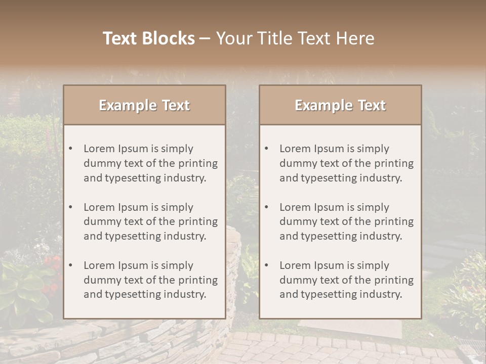 Summer Pathway Green PowerPoint Template
