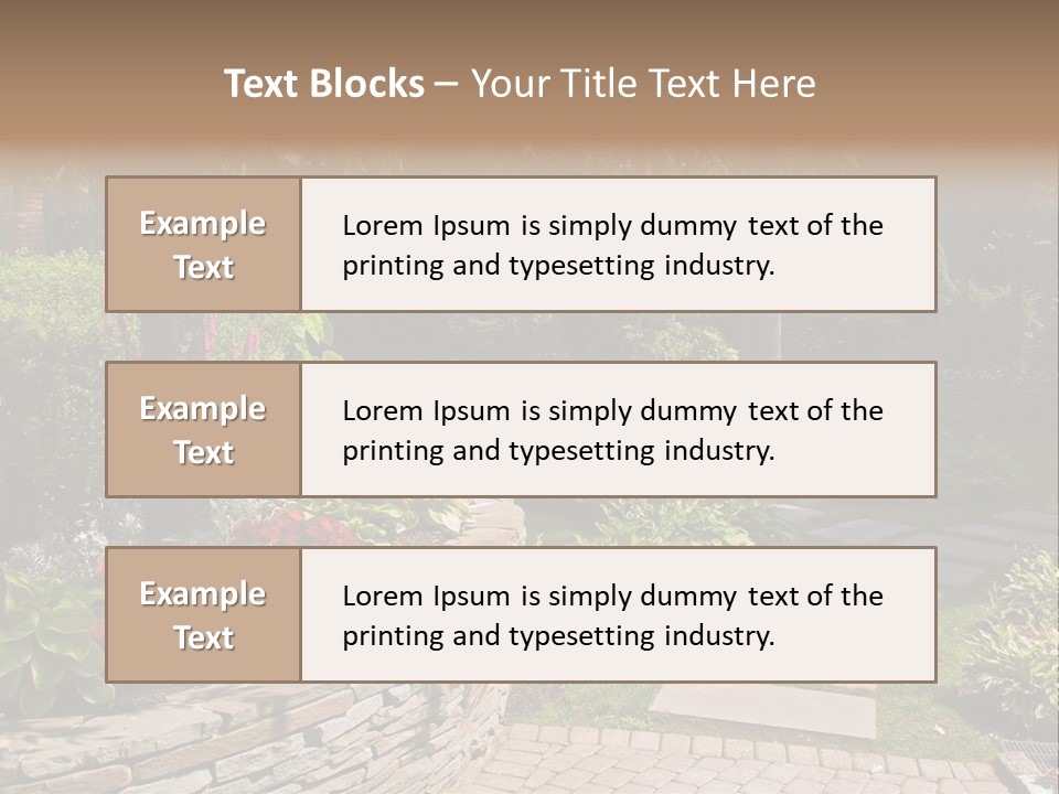 Summer Pathway Green PowerPoint Template