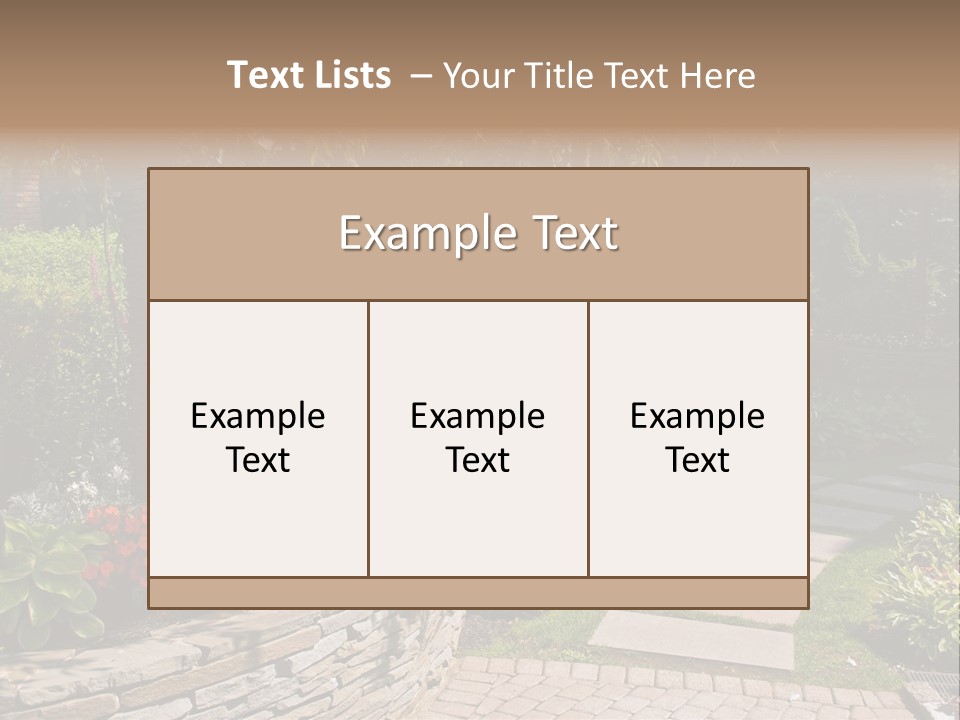 Summer Pathway Green PowerPoint Template