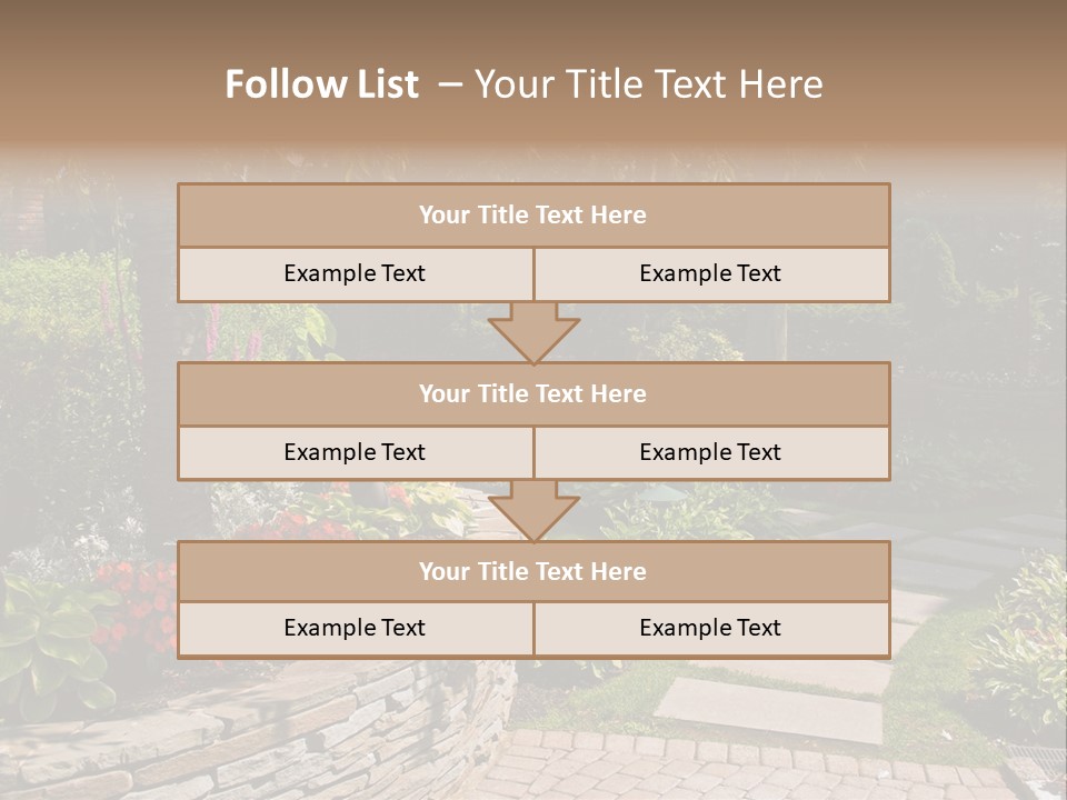 Summer Pathway Green PowerPoint Template