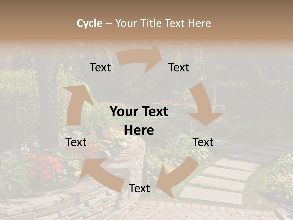 Summer Pathway Green PowerPoint Template