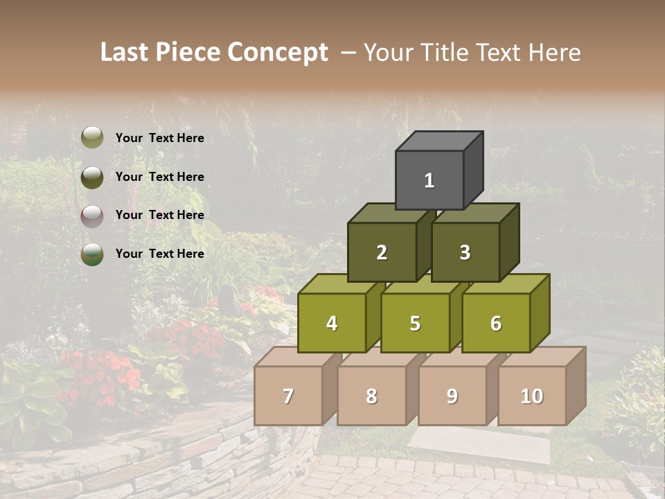 Summer Pathway Green PowerPoint Template