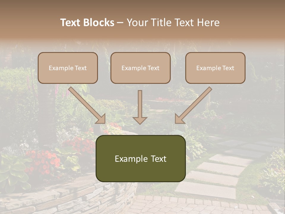 Summer Pathway Green PowerPoint Template