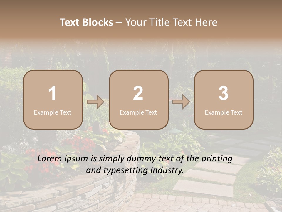 Summer Pathway Green PowerPoint Template