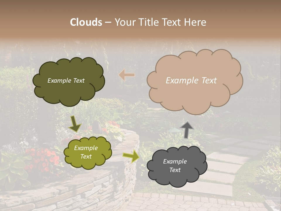 Summer Pathway Green PowerPoint Template