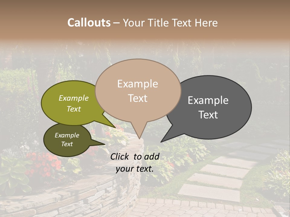 Summer Pathway Green PowerPoint Template