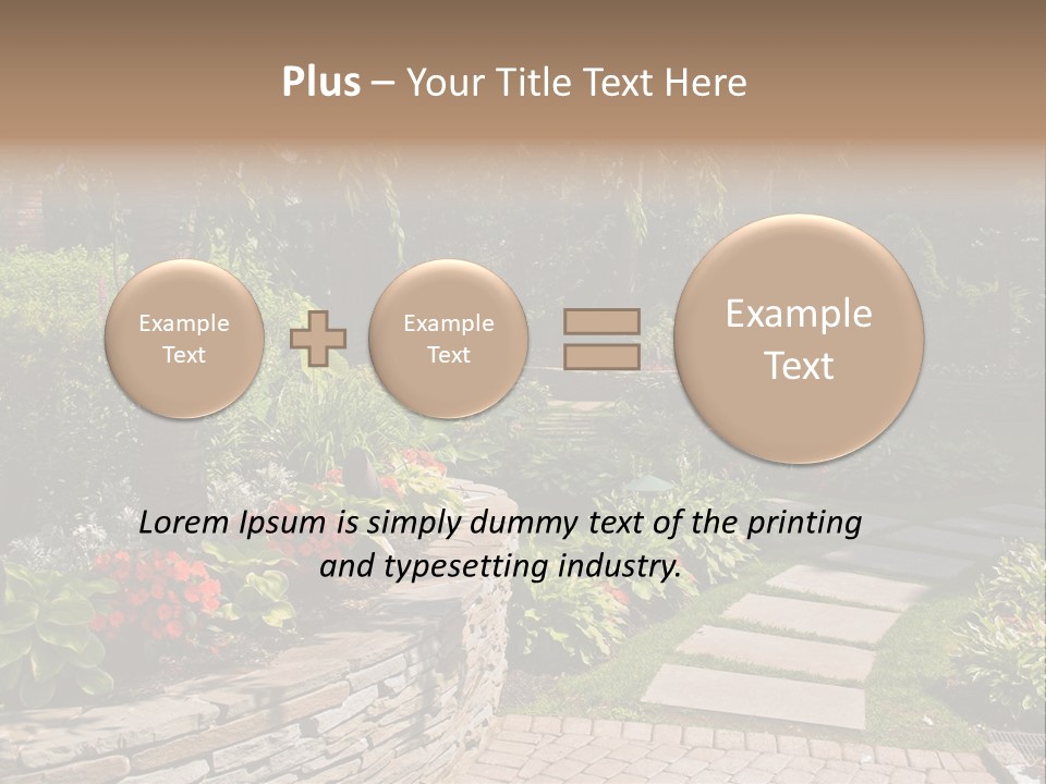 Summer Pathway Green PowerPoint Template