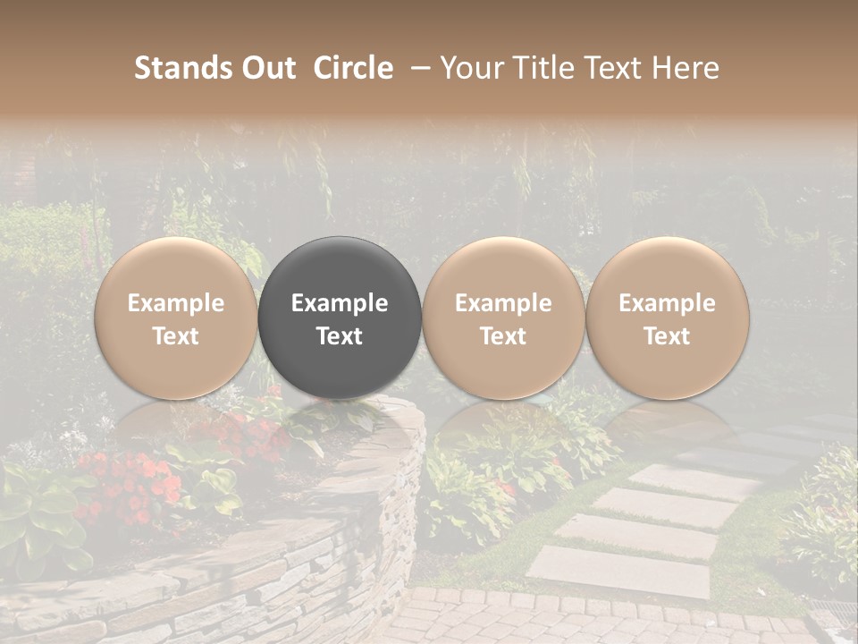 Summer Pathway Green PowerPoint Template