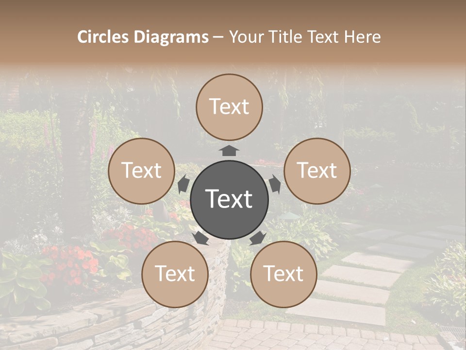 Summer Pathway Green PowerPoint Template
