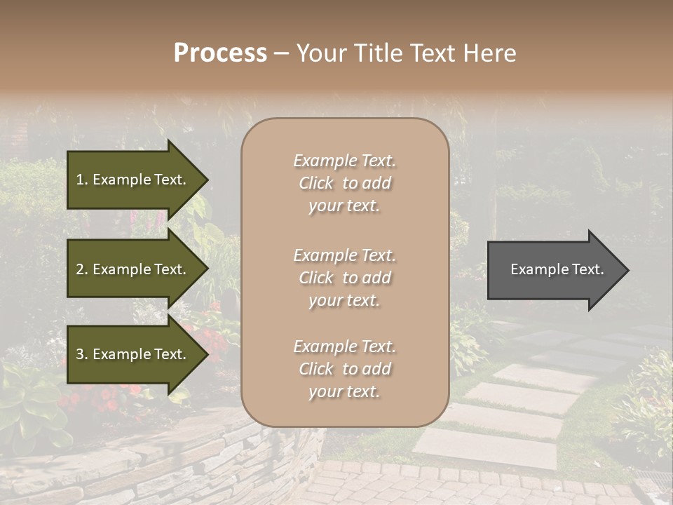 Summer Pathway Green PowerPoint Template