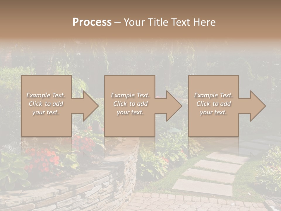 Summer Pathway Green PowerPoint Template