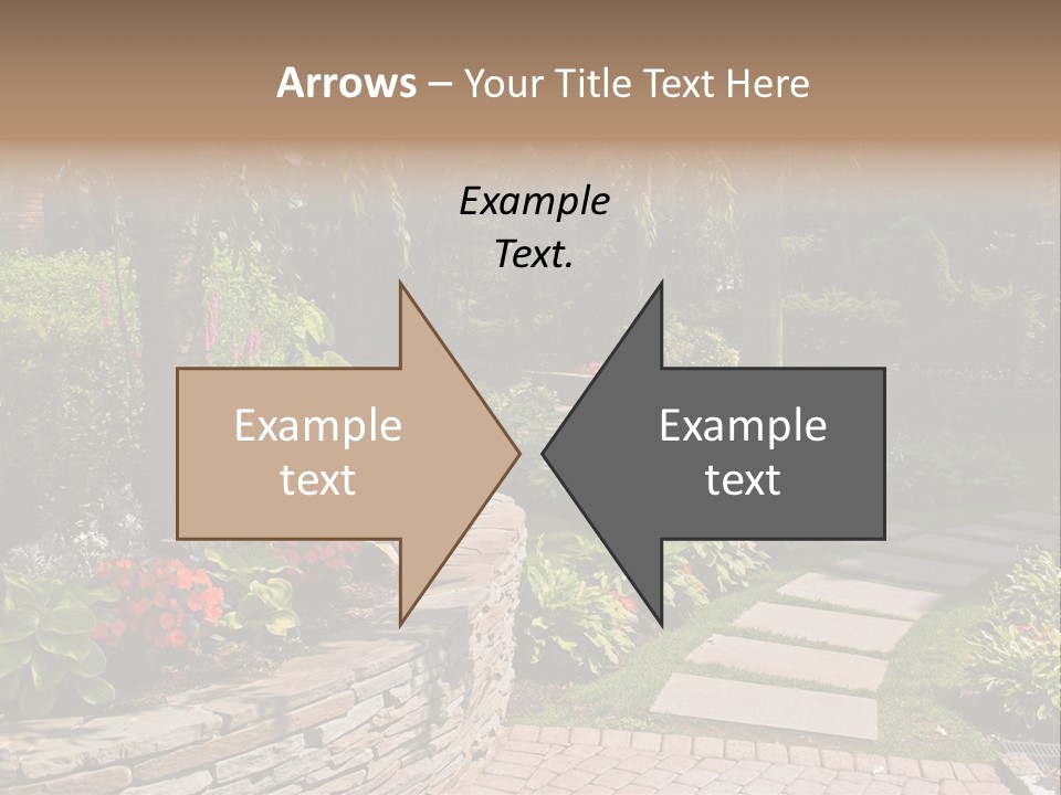Summer Pathway Green PowerPoint Template
