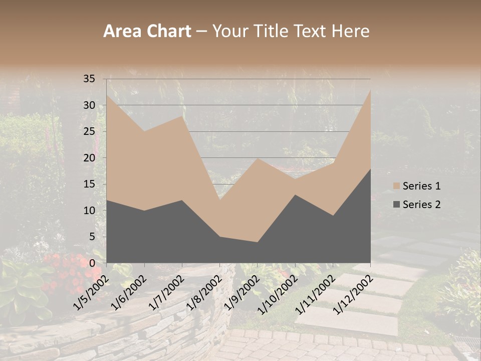 Summer Pathway Green PowerPoint Template