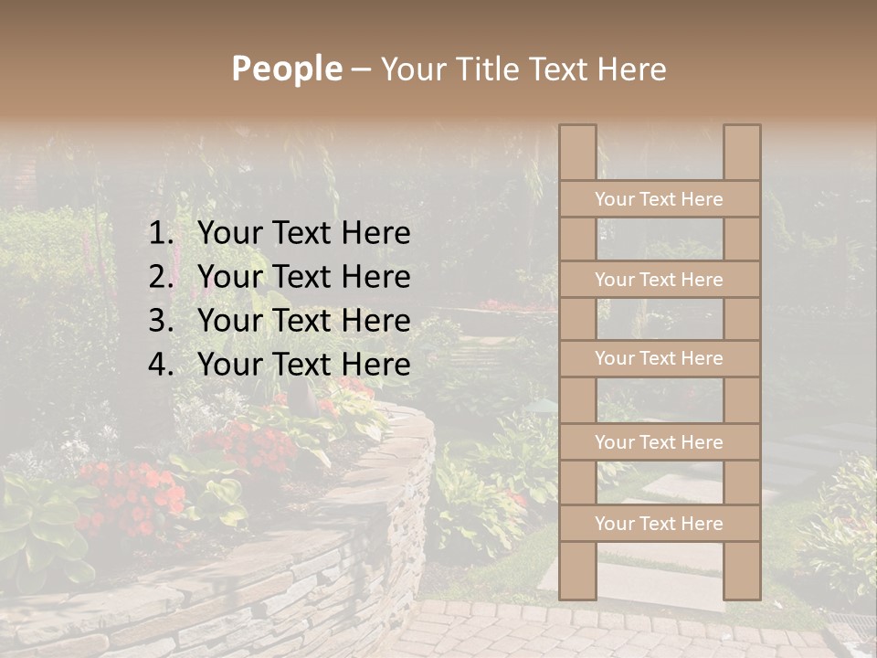 Summer Pathway Green PowerPoint Template