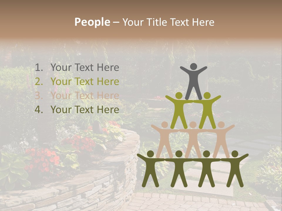 Summer Pathway Green PowerPoint Template