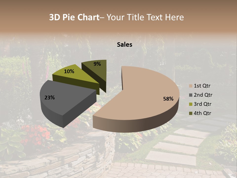 Summer Pathway Green PowerPoint Template