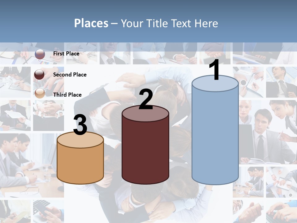 Staff Happy Businessman PowerPoint Template