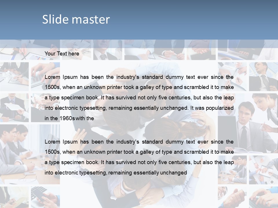 Staff Happy Businessman PowerPoint Template